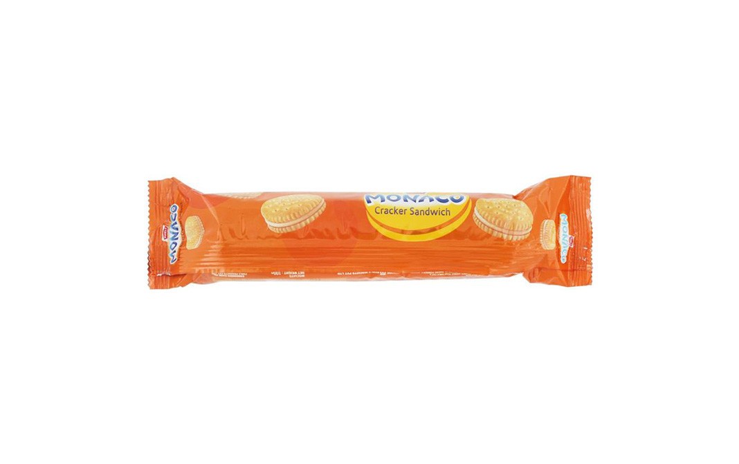 Parle Monaco Cracker Sandwich Peanut Butter Biscuits   Pack  100 grams